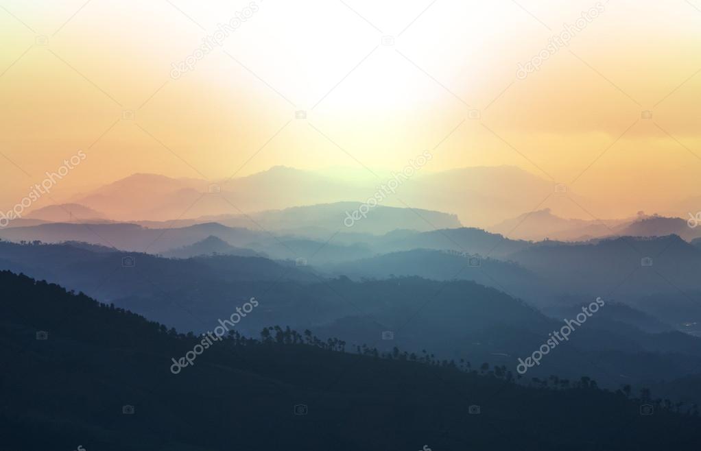 Mountains silhouette