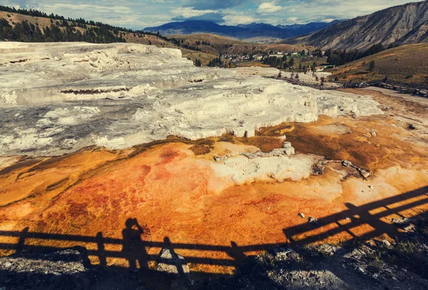 Mamute Hot Springs — Fotografia de Stock