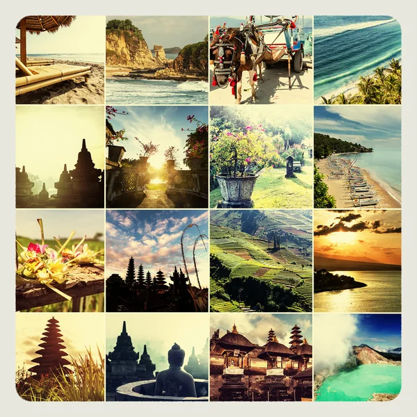 Indonesia collage — Stock Photo, Image