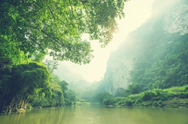 River in Vietnam clipart