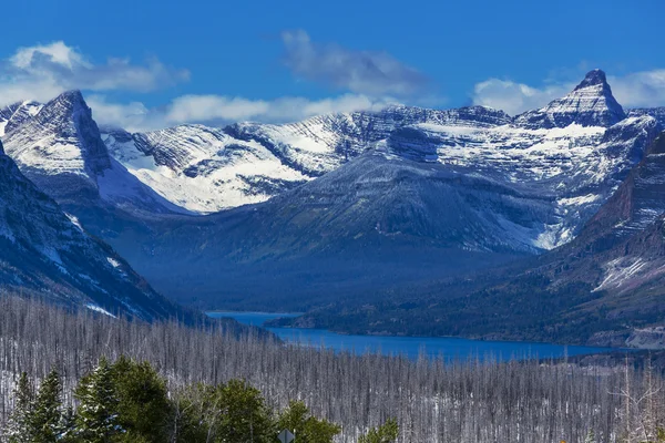 Ледниковый парк зимой — стоковое фото