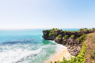 Bali sahilde