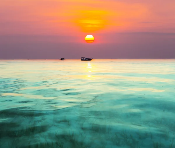 Sonnenuntergang am Meer — Stockfoto