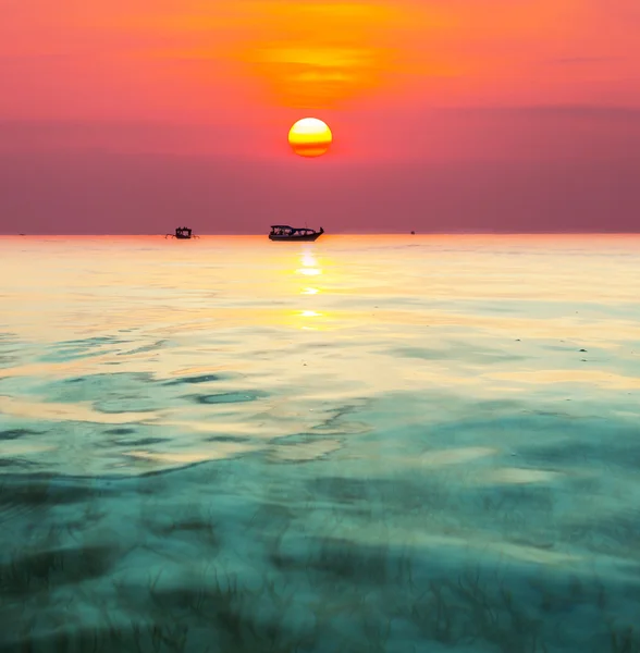 Sonnenuntergang am Meer — Stockfoto