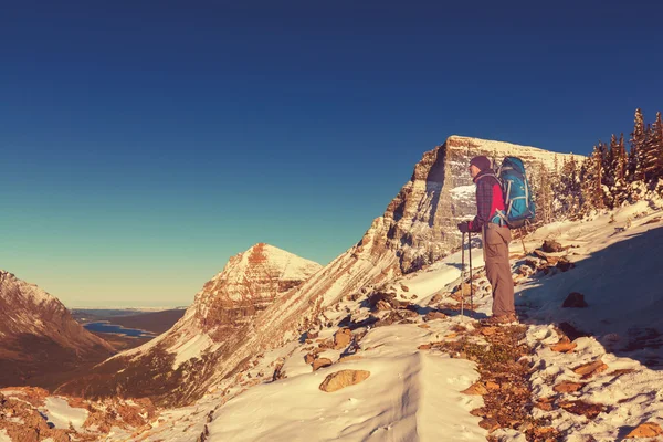 Vandra i glacier — Stockfoto