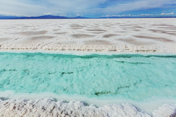 Salinas lake in Argentina — Stock Photo, Image