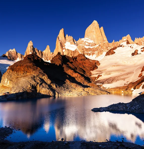 Серро Torre в Аргентині — стокове фото