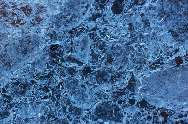 青い氷のテクスチャ — ストック写真