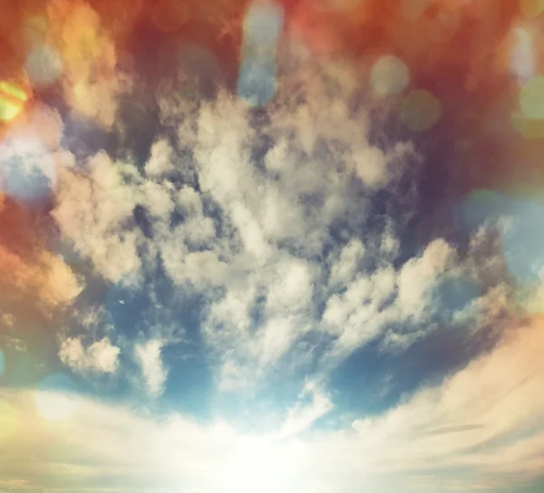 Sunny sky background — Stock Photo, Image