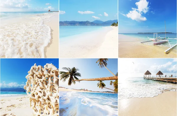 Tropical Beach collage — Stock Photo, Image