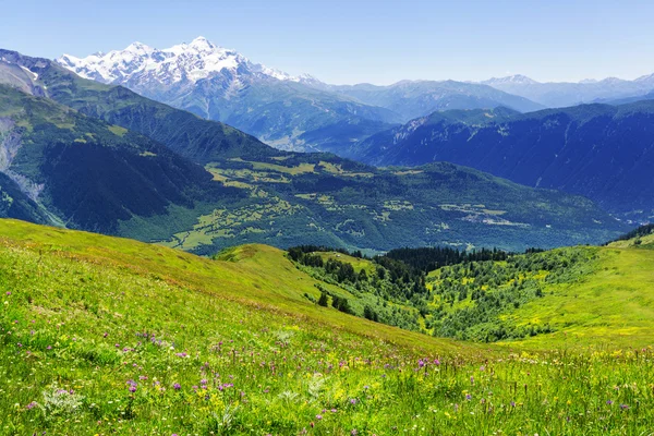 Caucaso montagne panorama — Foto Stock