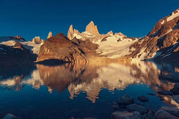 Cerro Fitz Roy w Argentynie — Zdjęcie stockowe