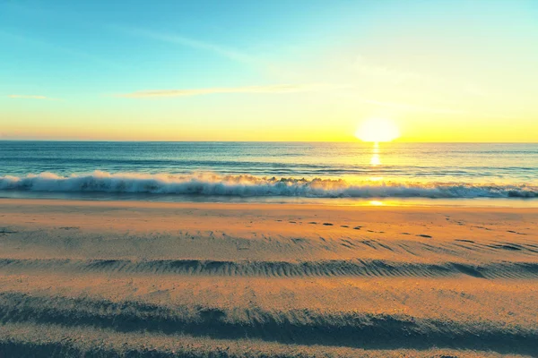 Mar pôr do sol panorama — Fotografia de Stock