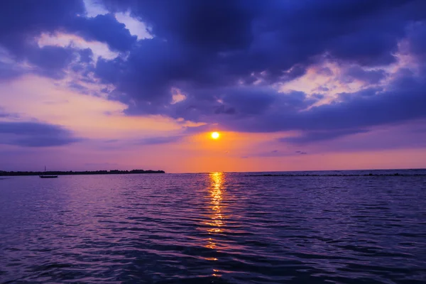 Tramonto sul mare Panorama — Foto Stock