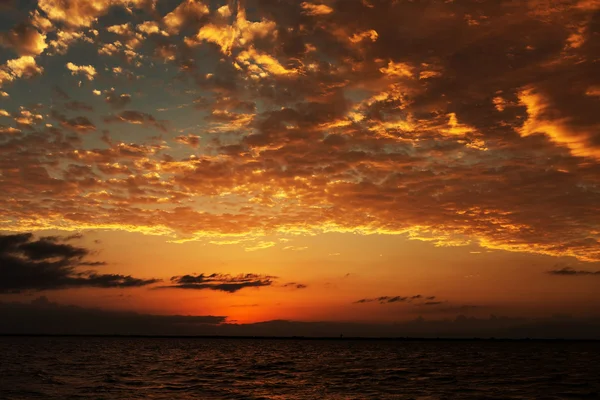 Schöner Sonnenuntergang am Meer — Stockfoto