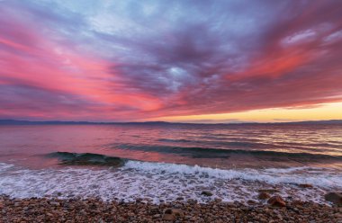 güzel deniz günbatımı