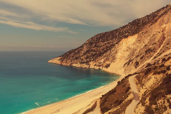 Praia da ilha de Kefalonia — Fotografia de Stock