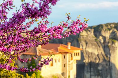 Yunanistan 'daki meteora manastırları.