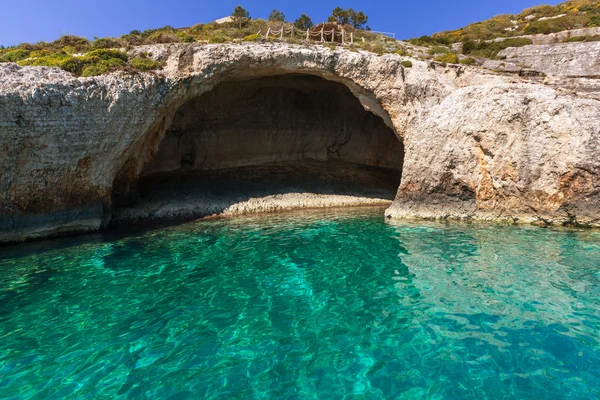 Zakynthos schöne felsige Küste — Stockfoto