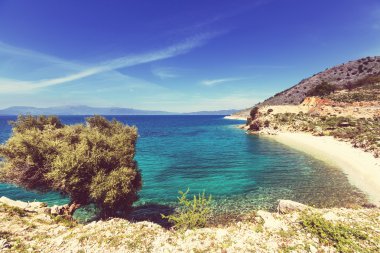 Yunanistan kayalık sahil şeridi