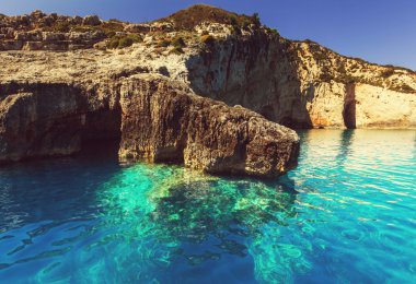 Yunanistan kayalık sahil şeridi
