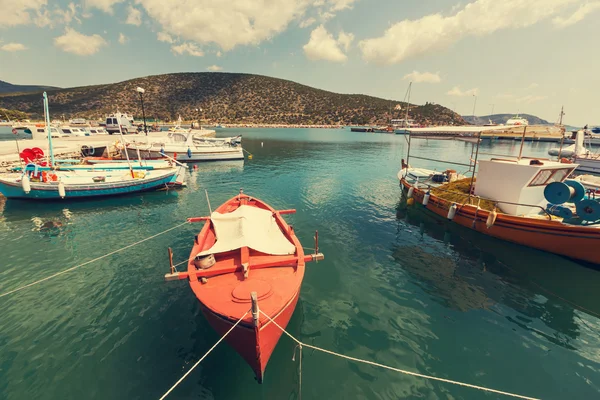 Bateaux de pêche en Grèce — Photo