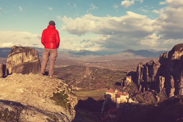 Toeristische in Meteora, Griekenland — Stockfoto