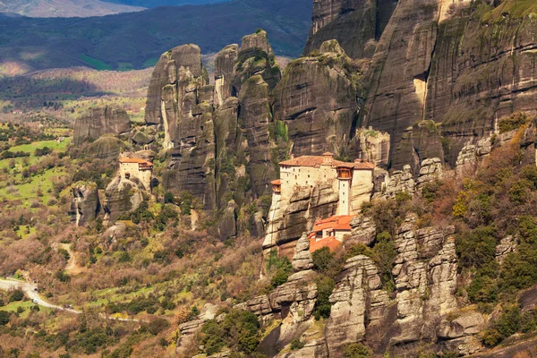 Mosteiros de meteoros na Grécia. — Fotografia de Stock