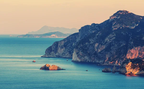 Paesaggi isola di Corfù in Grecia . — Foto Stock