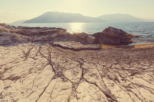 希腊美丽的石滩 — 图库照片