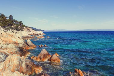 Yunanistan güzel sahil şeridi