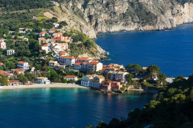 Yunanistan 'daki Assos köyü