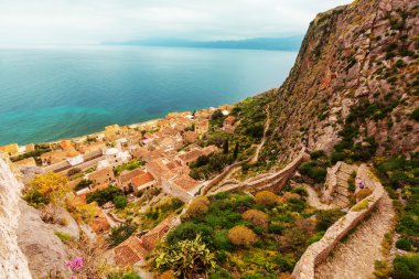 Monemvasia eski şehir, Yunanistan