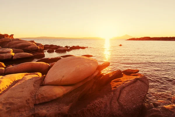 Greece sea sunset — Stock Photo, Image