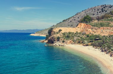 Yunanistan kayalık sahil şeridi