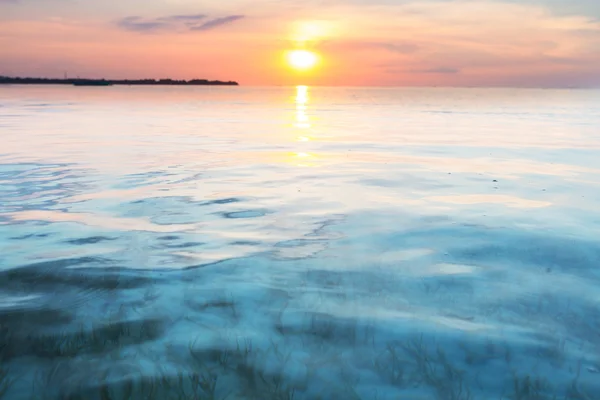 Sea sunset background — Stock Photo, Image