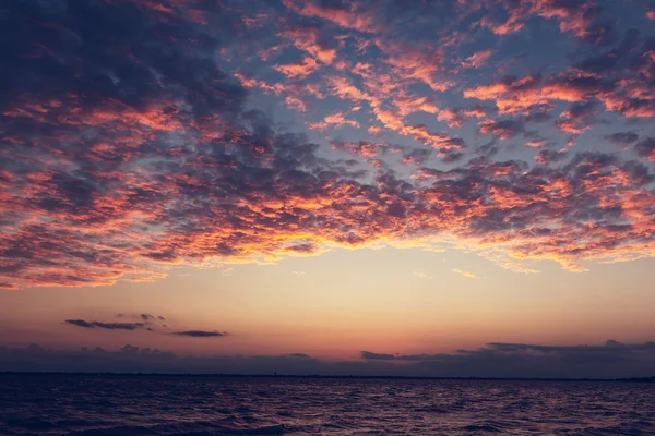 海上日落背景 — 图库照片