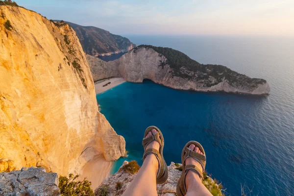 美丽的 Navagio 海滩 — 图库照片