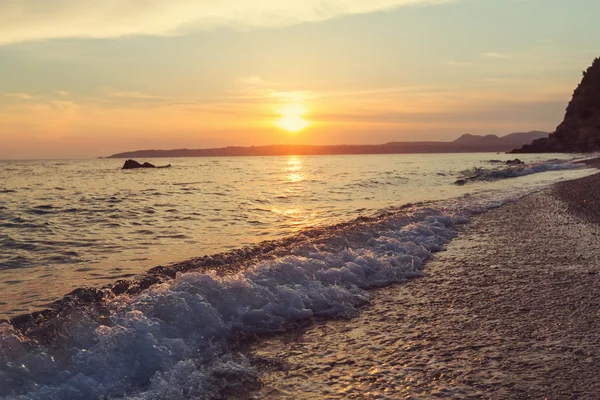 海の夕日の背景 — ストック写真