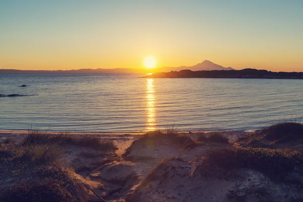 Beautiful sunset on Greece — Stock Photo, Image