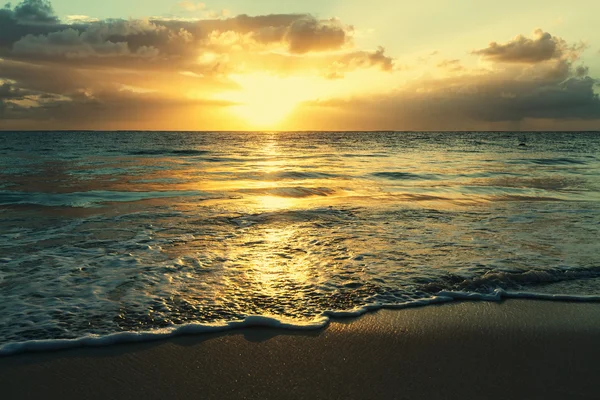 Mar atardecer fondo — Foto de Stock