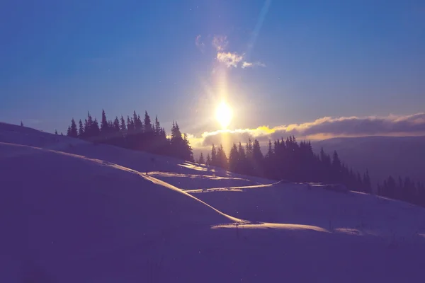 Amerikanische Winterberge — Stockfoto