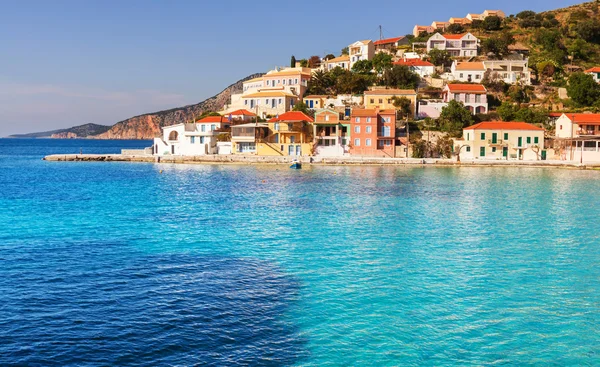 Assos village and sea bay — Stock Photo, Image