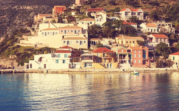 Villaggio Assos, isola di Cefalonia, Grecia — Foto Stock