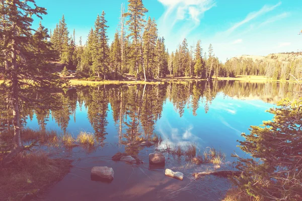 Lake in Rocky mountains — Stock Photo, Image