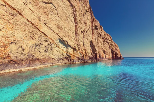 Zee landschap op zakynthos — Stockfoto