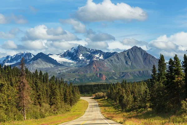 Carretera en las montañas de Alaska —  Fotos de Stock