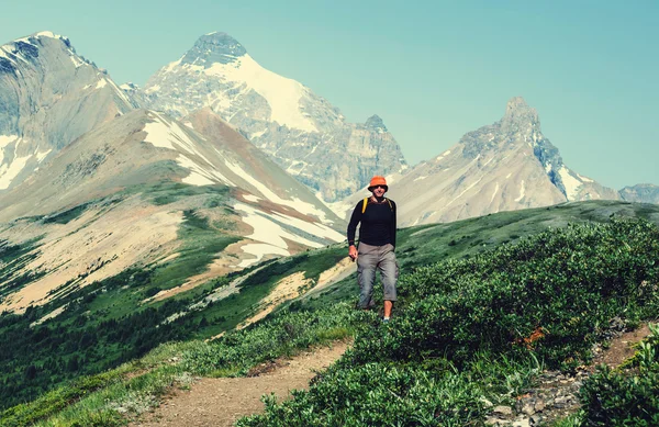 Randonnée pédestre en montagne — Photo