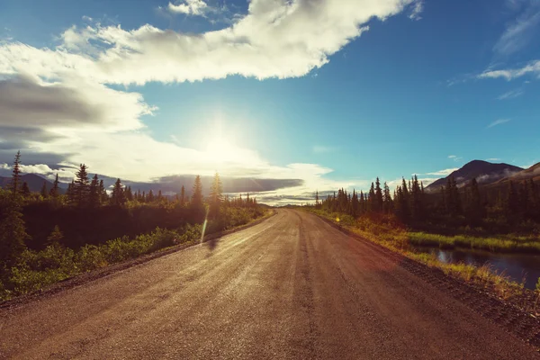 Paisagem na estrada de Denali — Fotografia de Stock