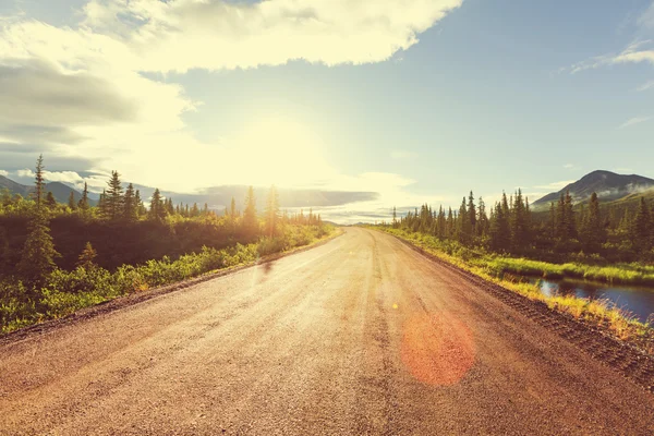 Landschap op Denali highway — Stockfoto